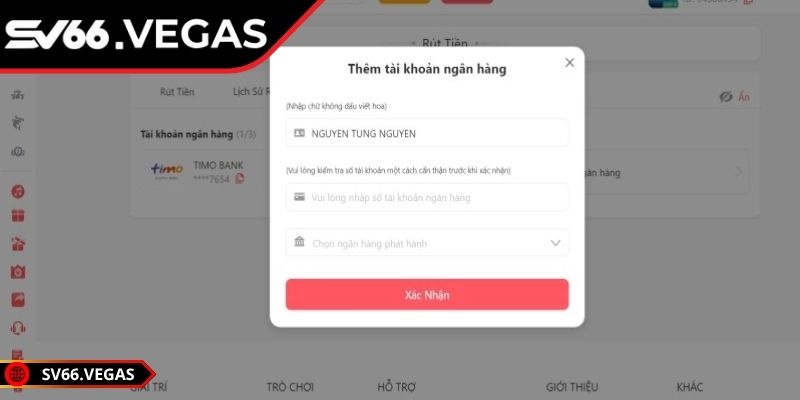 Nạp Rút Tiền SV66 1 Chi tiết quy trình nạp/ rút tiền SV66 cho tân thủ